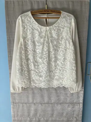 23구 레이스 긴팔 블라우스 화이트 38