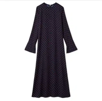 미라 오웬 도트 원피스 네이비 S 사이즈