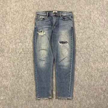 빈티지 데미지 데님 팬츠 청바지 블루 아메카지 바이커