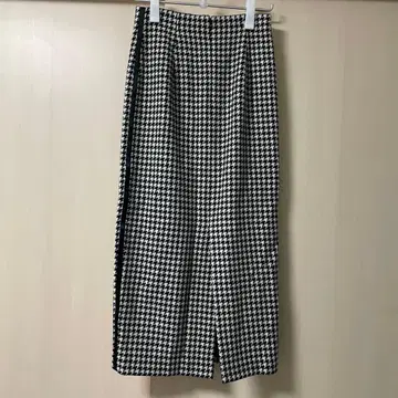 BLENHEIM 하운드 투스 패턴 롱 스커트 새상품급