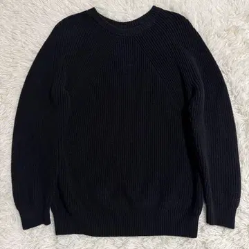 바토너 BATONER 시그니처 크루넥 니트 블랙 S