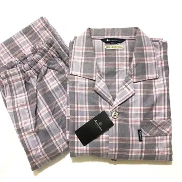 새상품 Aquascutum 아쿠아 스큐텀 일본제 긴팔 파자마 M 사이즈