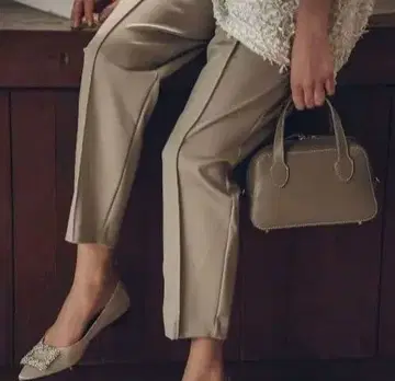 OHGA 마쉬멜로우 팬츠 토프 보통 기장 S 사이즈