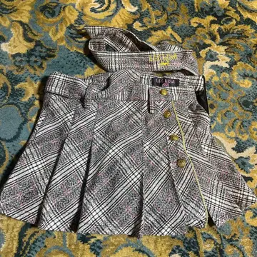 Liz Lisa 체크 무늬 플리츠 스커트 F 사이즈 헤이세이 갸루