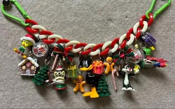 크리스마스 가랜드 반짝이는 체인 백참