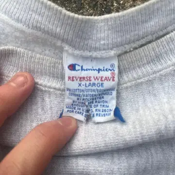 Champion Reverse Weave 그레이 맨투맨 X-LARGE