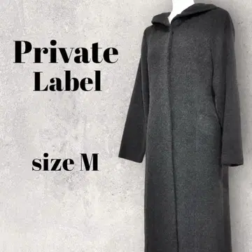 Private Label 롱 코트 M 다크 그레이