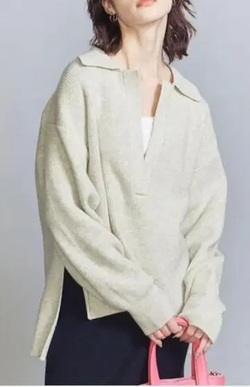 라이트 그레이 스키퍼 니트 긴팔