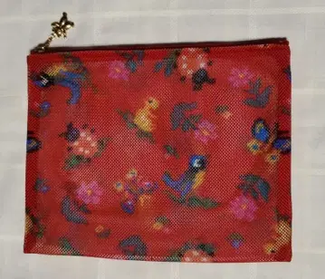 페이러 하이디 메쉬 파우치 레드