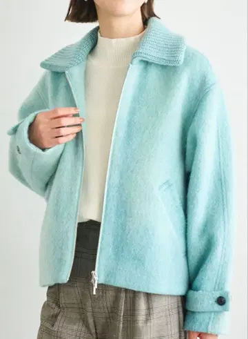 [ 새상품 택 포함 ] 루니 LOUNIE 모헤어 혼방 샤기 숏코트