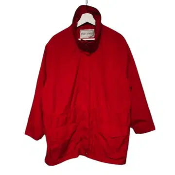빈티지 플릿 스트리트 레드 패디드 마운틴 자켓
