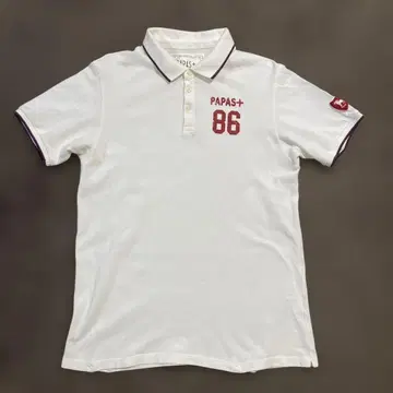 PAPAS+ 화이트 피케 셔츠 86