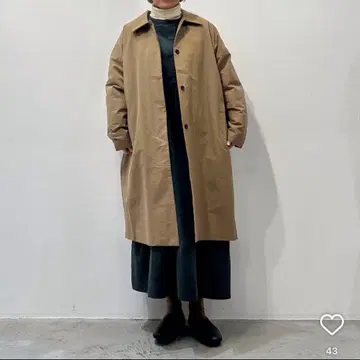 [ 새상품급 ] 휴일과 시 새로운 히요쿠 코트 베이지