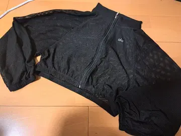 alo yoga 메쉬 후드티 자켓