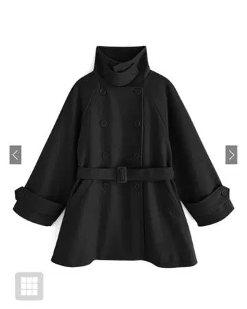 벨트 포함 멀티 Way 페이크 울 코트