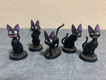 검은 고양이 피규어 5체 세트