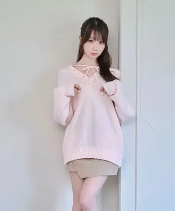 RoseMuse 로제뮤즈 Mohair knit hoodie 핑크
