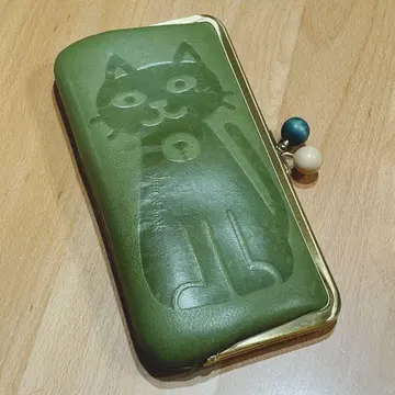 가마구치 장지갑 고양이 box21 박스 주주앤드벡 고양이 소가죽