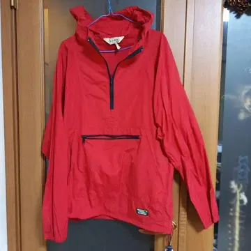 L.L.Bean 레드 하프 지퍼 마운틴 후드티