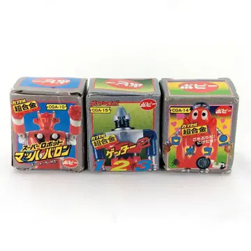 미사용 캡슐 초합금 로보콘 겟타 2 마하 바론 3종 세트 포피
