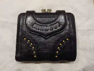 [ 새상품급 ] ANNA SUI 안나수이 리디아 금장 접이식 지갑 블랙