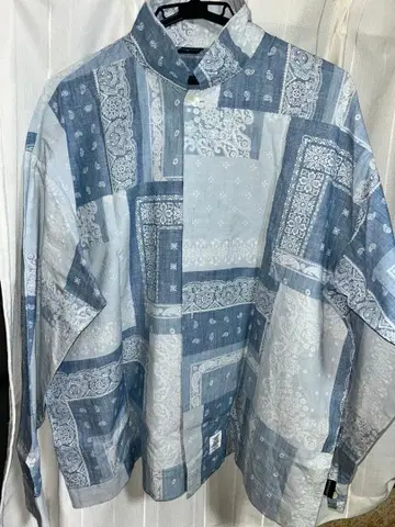 APPLEBUM 반다나 패턴 긴팔 셔츠