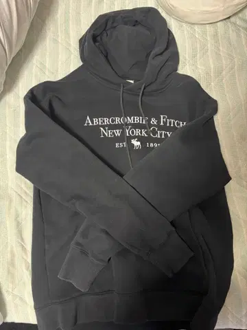 Abercrombie & Fitch 블랙 후드티 L