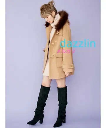 dazzlin 미들 더플 코트 다즈린 퍼 에마 재스민 새상품