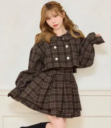 가을/겨울 셋업 apres jour 블랙 자켓 스커트 미착용 새상품