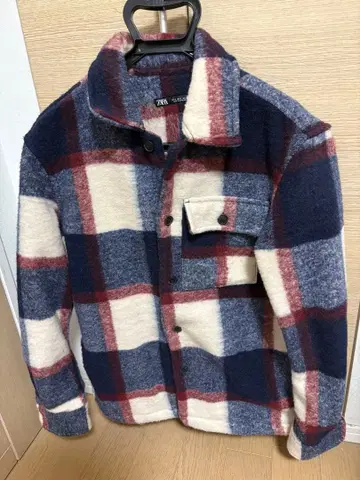 ZARA 체크 무늬 자켓