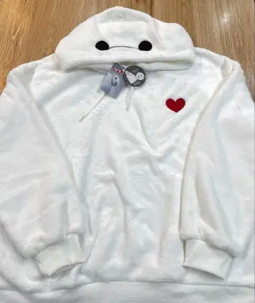 새상품 디즈니 베이맥스 플리스 후드티 여성용 LL 코스튬