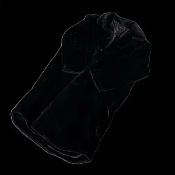 G O C 블랙 퍼 체스터 코트