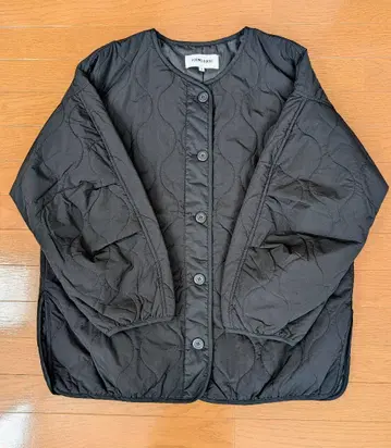 블랙 퀼팅 자켓