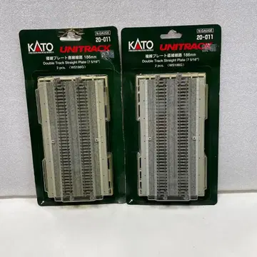 레어 KATO 복선 플레이트 직선 선로 186mm 2개 2세트