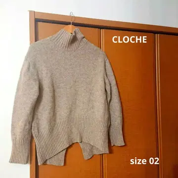 비교적 깨끗함 CLOCHE 크로셰 터틀 니트 큼직한 그레이지 M