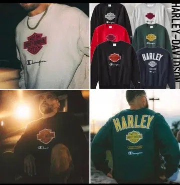 Champion x Harley-Davidson 맨투맨 그레이 L