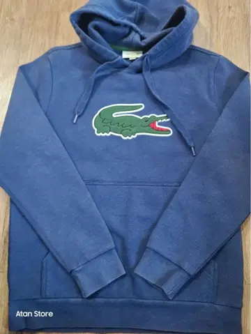 LACOSTE KOREA 네이비 후드 부착 후드티 95M size