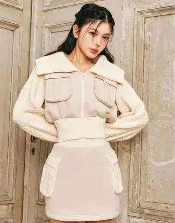 Darich 니트 콤비 맨투맨 셋업 IVO free