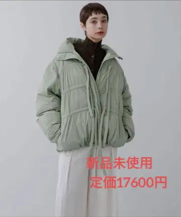 [ 새상품 ] 어반 리서치 KBF 프론트 리본 패딩 자켓 카키