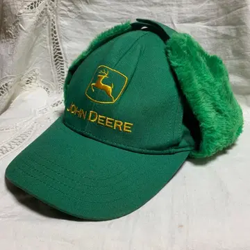 70-80년대 USA 빈티지 존 디어 퍼 귀마개 달린 캡