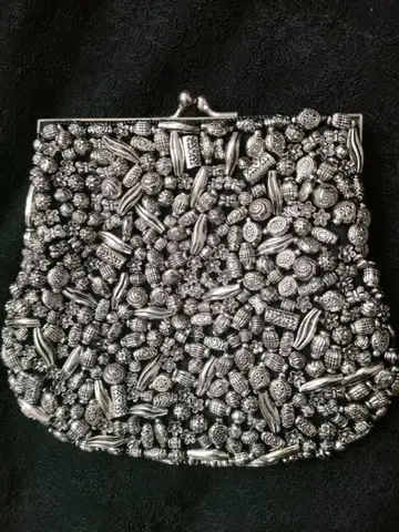 실버 장식 파티 백