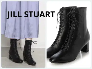 질스튜어트 레이스업 숏부츠 (블랙)