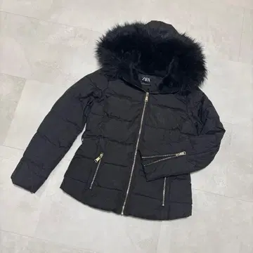 ZARA 퍼 다운 자켓 S y2k 아카이브 그런지 헤이세이 갸루