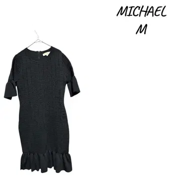 [ 새상품급 ] MICHAEL M 블랙 반팔 원피스