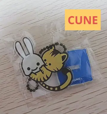 [ CUNE ] 아크릴 스탠드 키링 새상품 토끼 호랑이 고양이 파랑