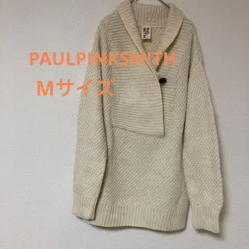 아이보리 숄카라 스웨터 모 48%