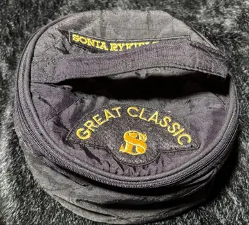 소니아 리키엘 그레이트 클래식 블랙 원형 파우치