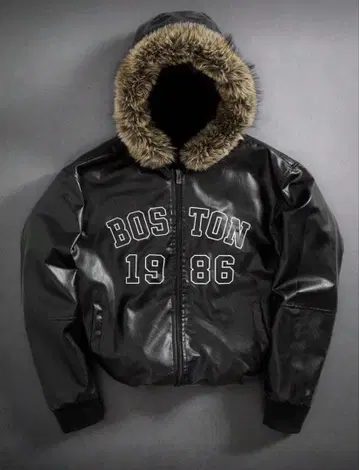 보스턴 1986 퍼 가죽 자켓