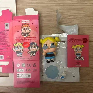 popmart crybaby 파워 퍼프 피규어 버블스