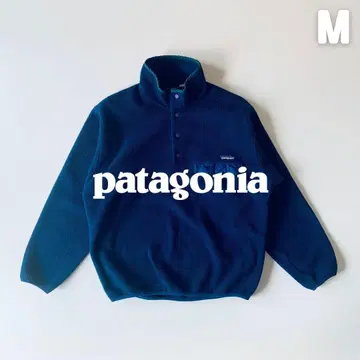 Patagonia 1997년 신틸라 스냅 T USA M 블루